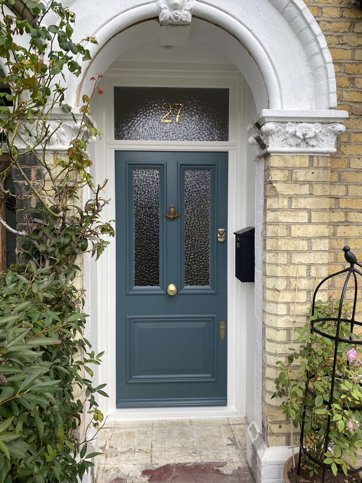 Charcoal Grey Victorian Front Door