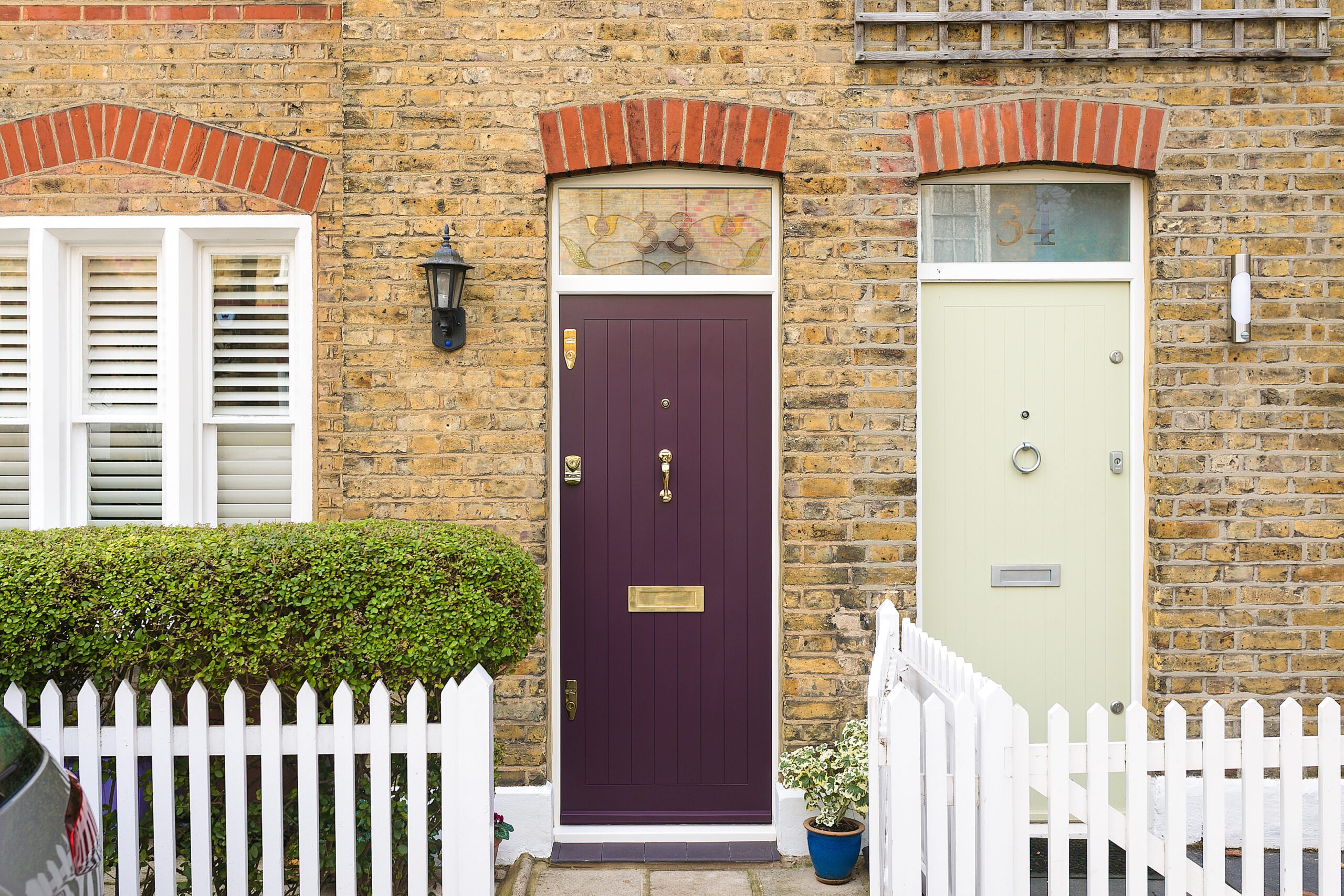 Farrow & Ball No.254 'Pelt' front door