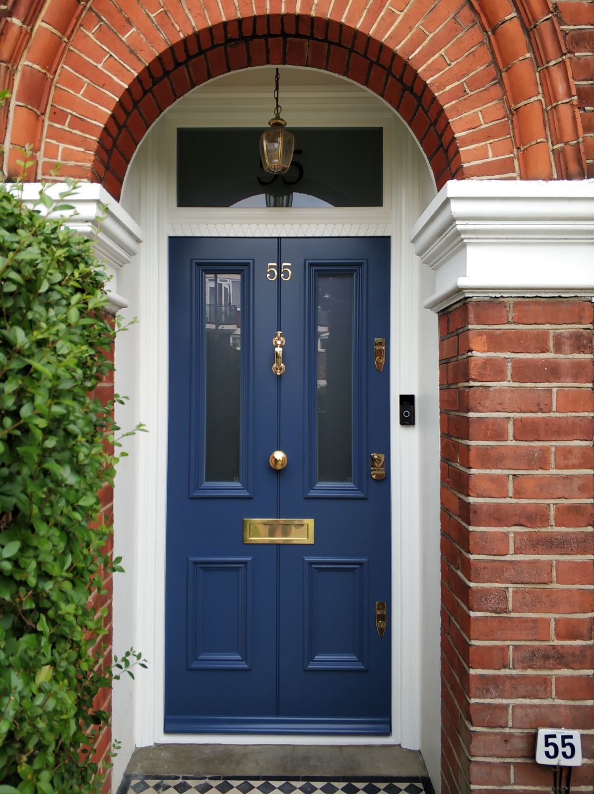 Farrow & Ball No.281 'Stiffkey Blue' front door