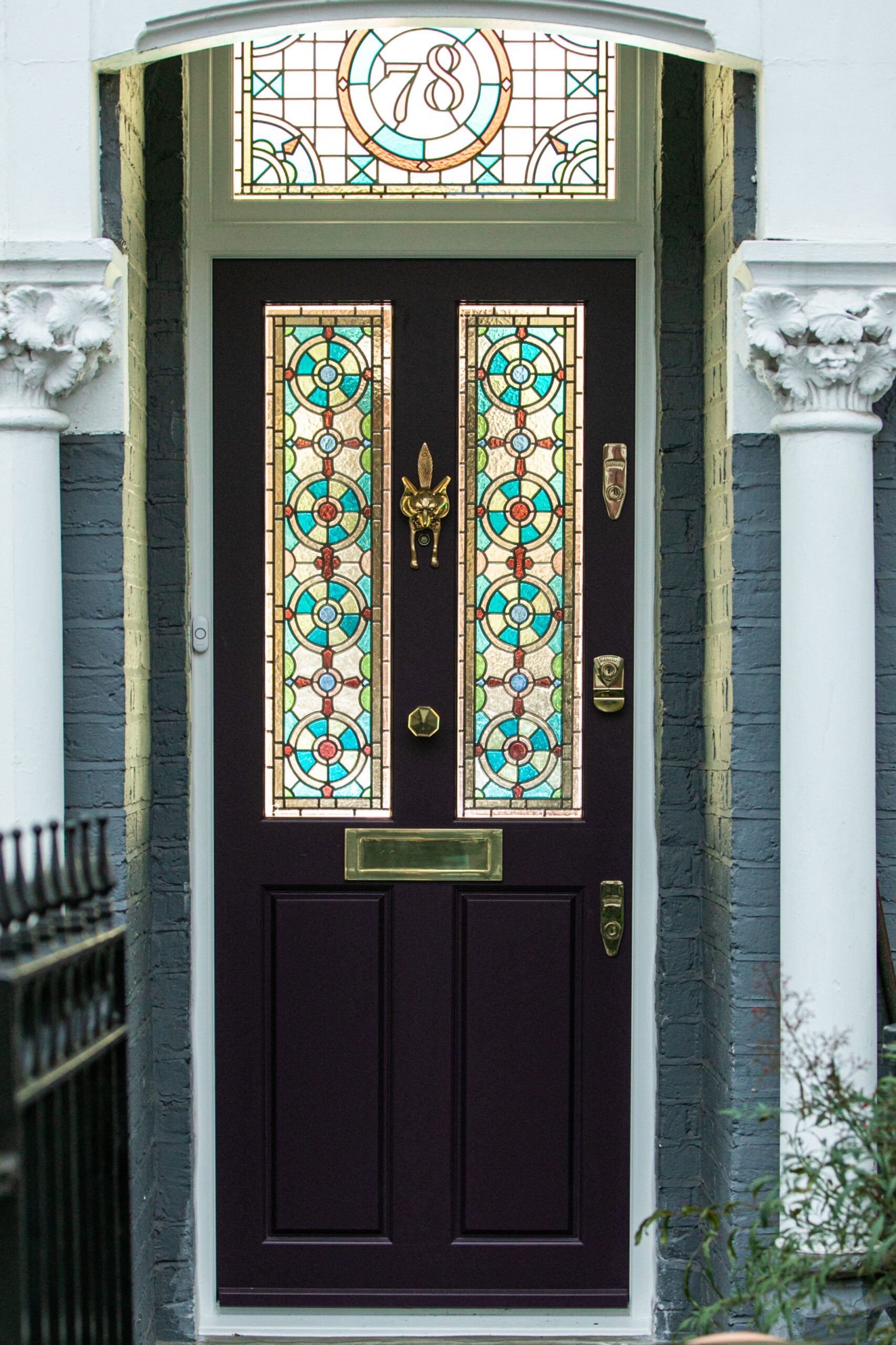 Farrow &Ball No.294 Paean Black front door