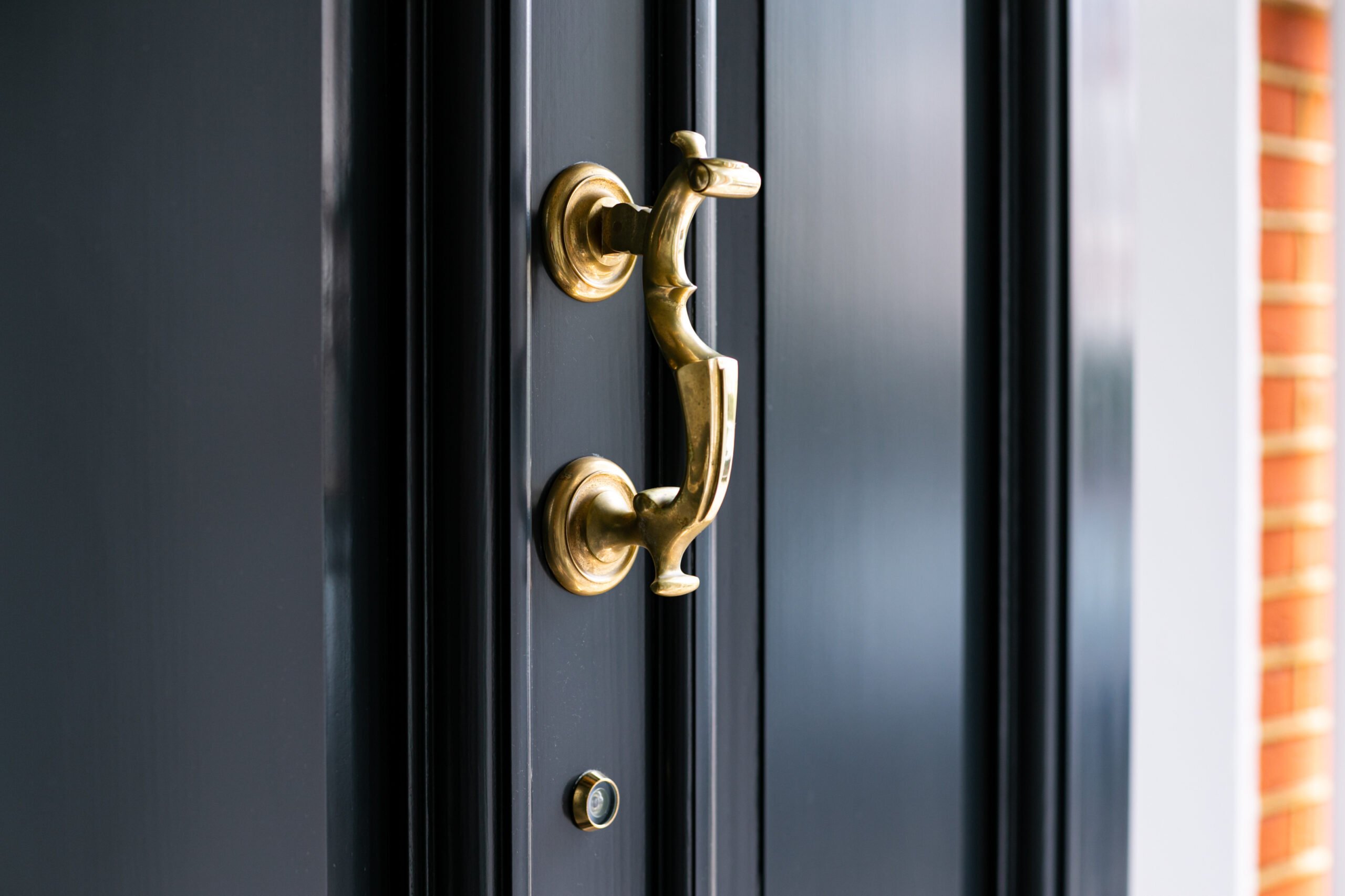 Farrow & Ball Railings No31 Black Front Door