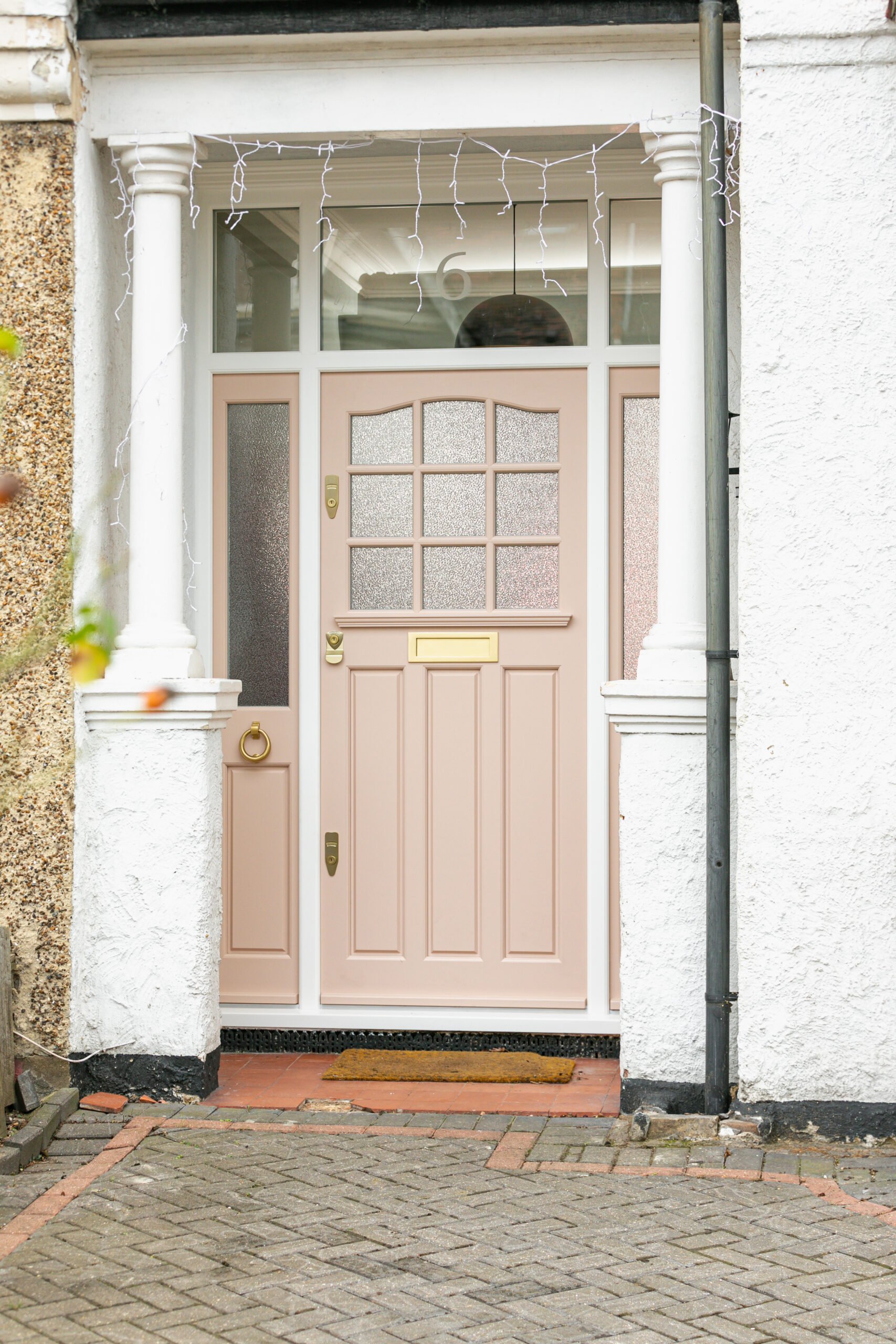 Farrow & Ball no.231 'Setting Plaster' Pink Front Door