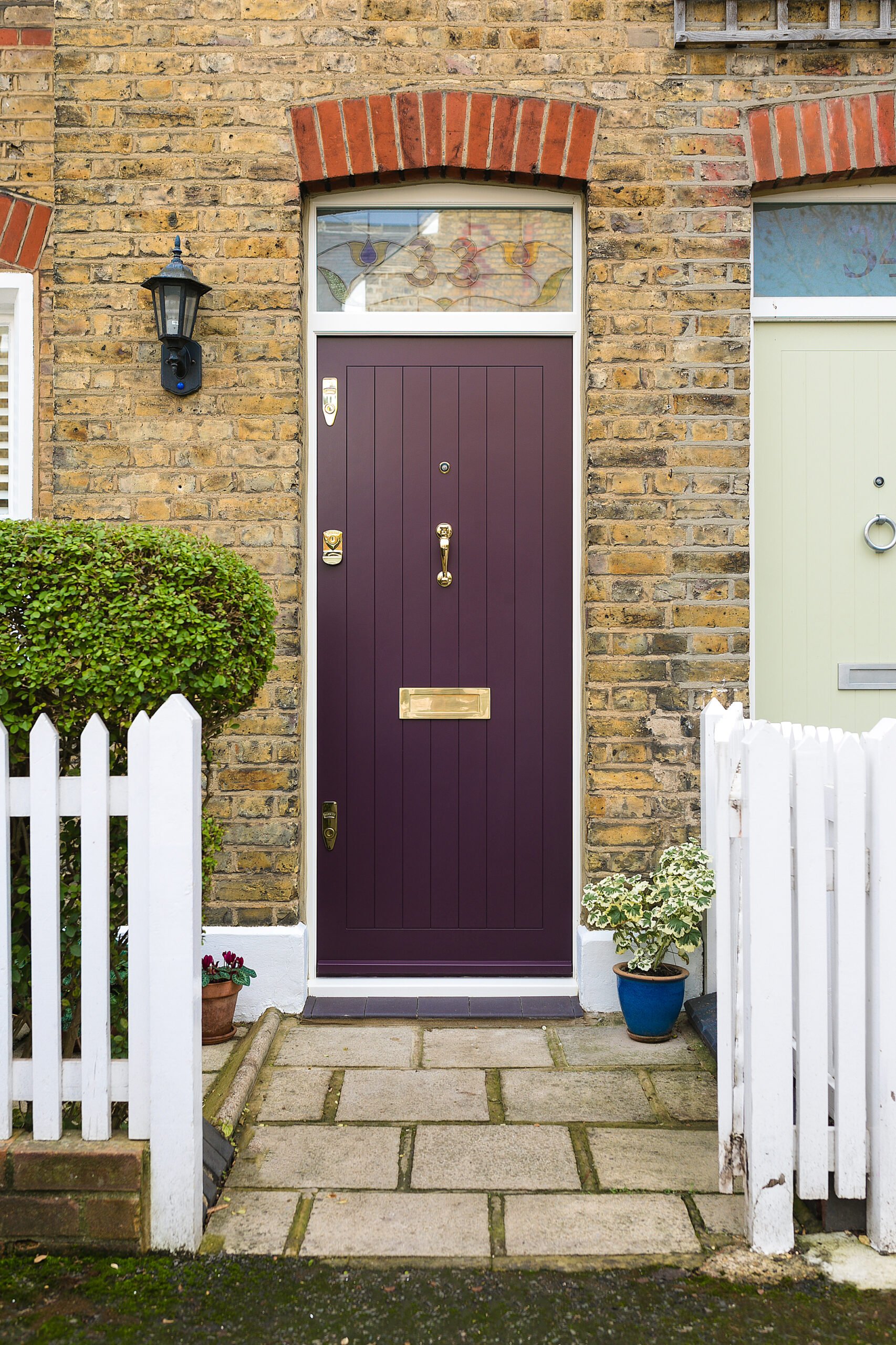 Midcentury door with ironmongery