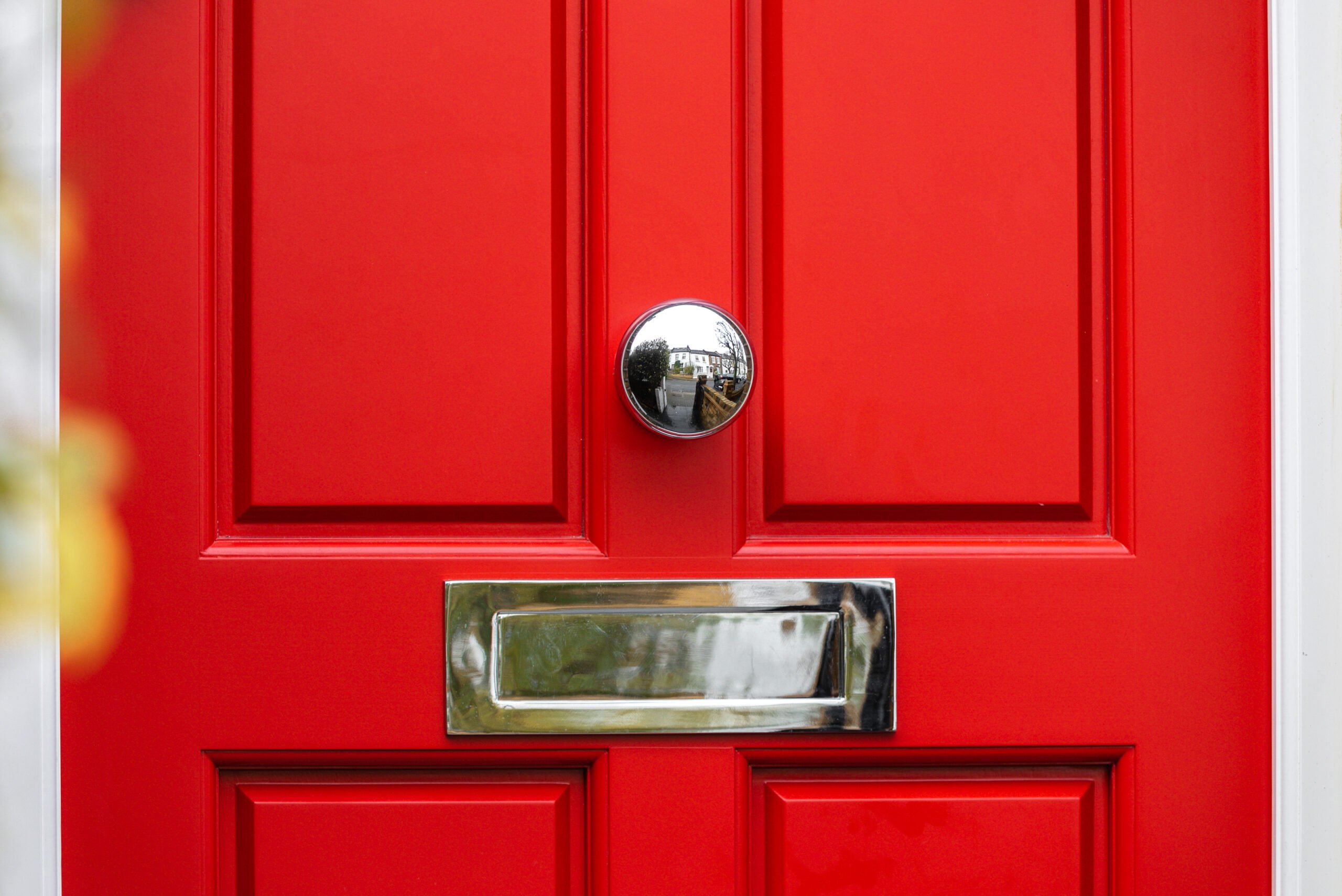 RAL 3002 Carmine Red Front Door