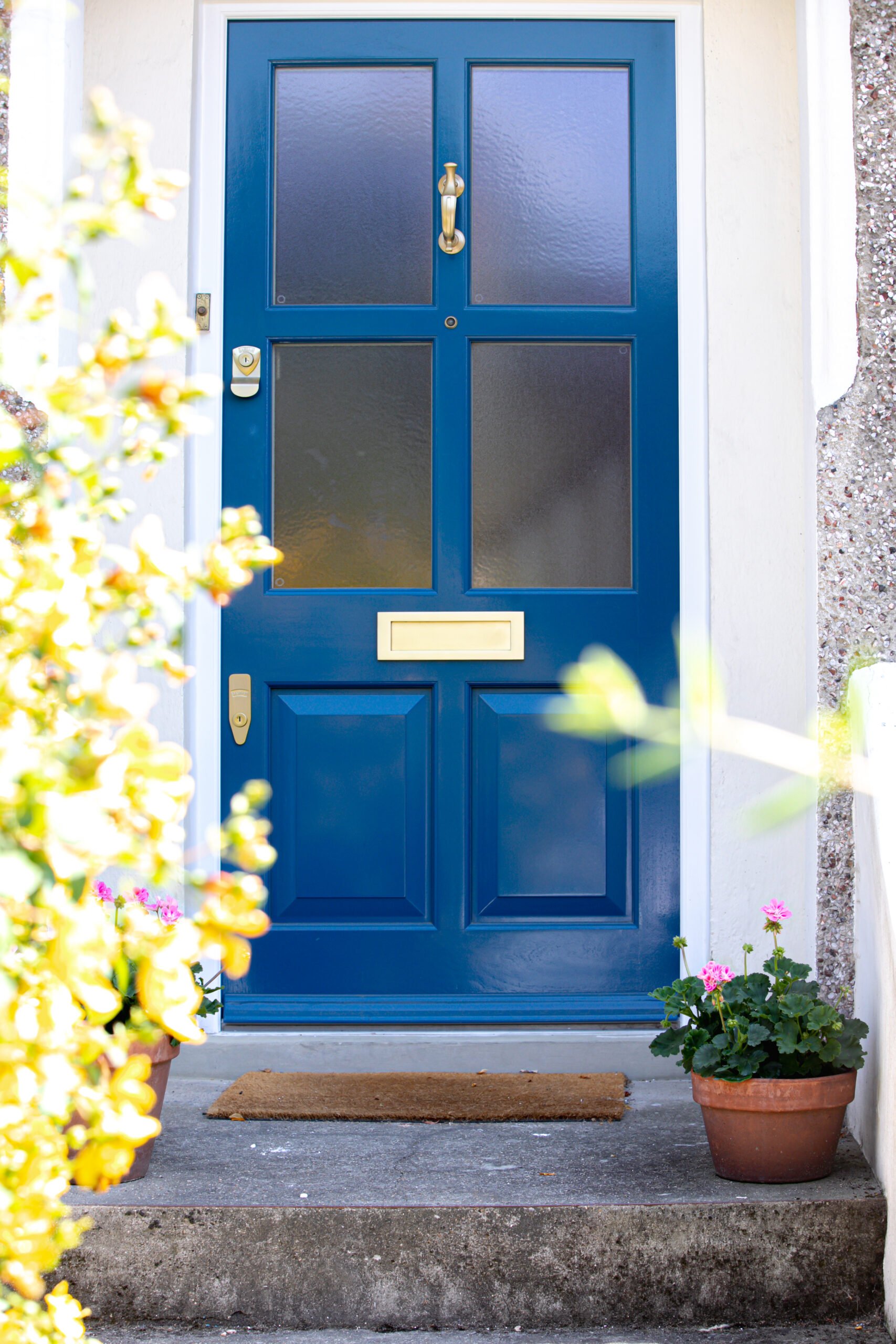RAL 5009 'Azure Blue' front door
