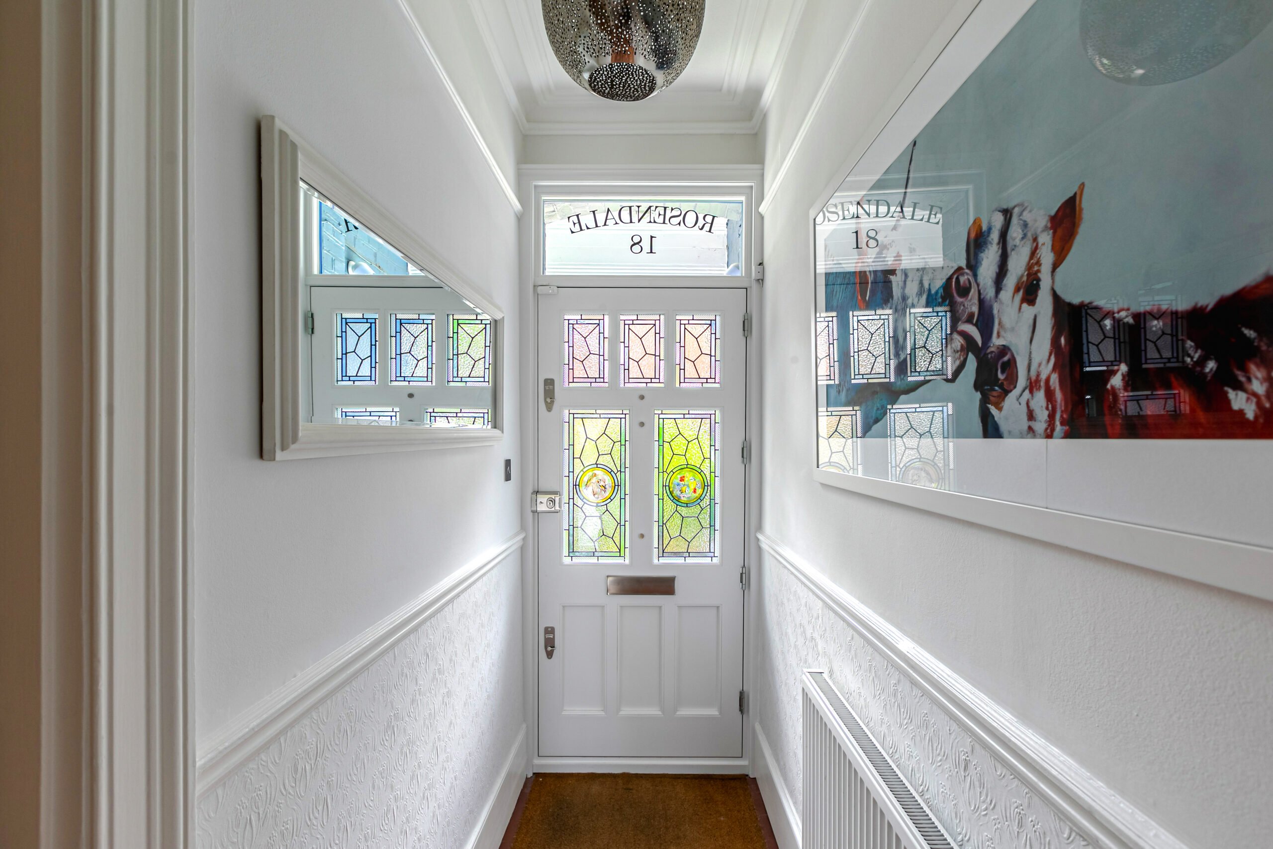 RAL 9003 'Signal White' front door