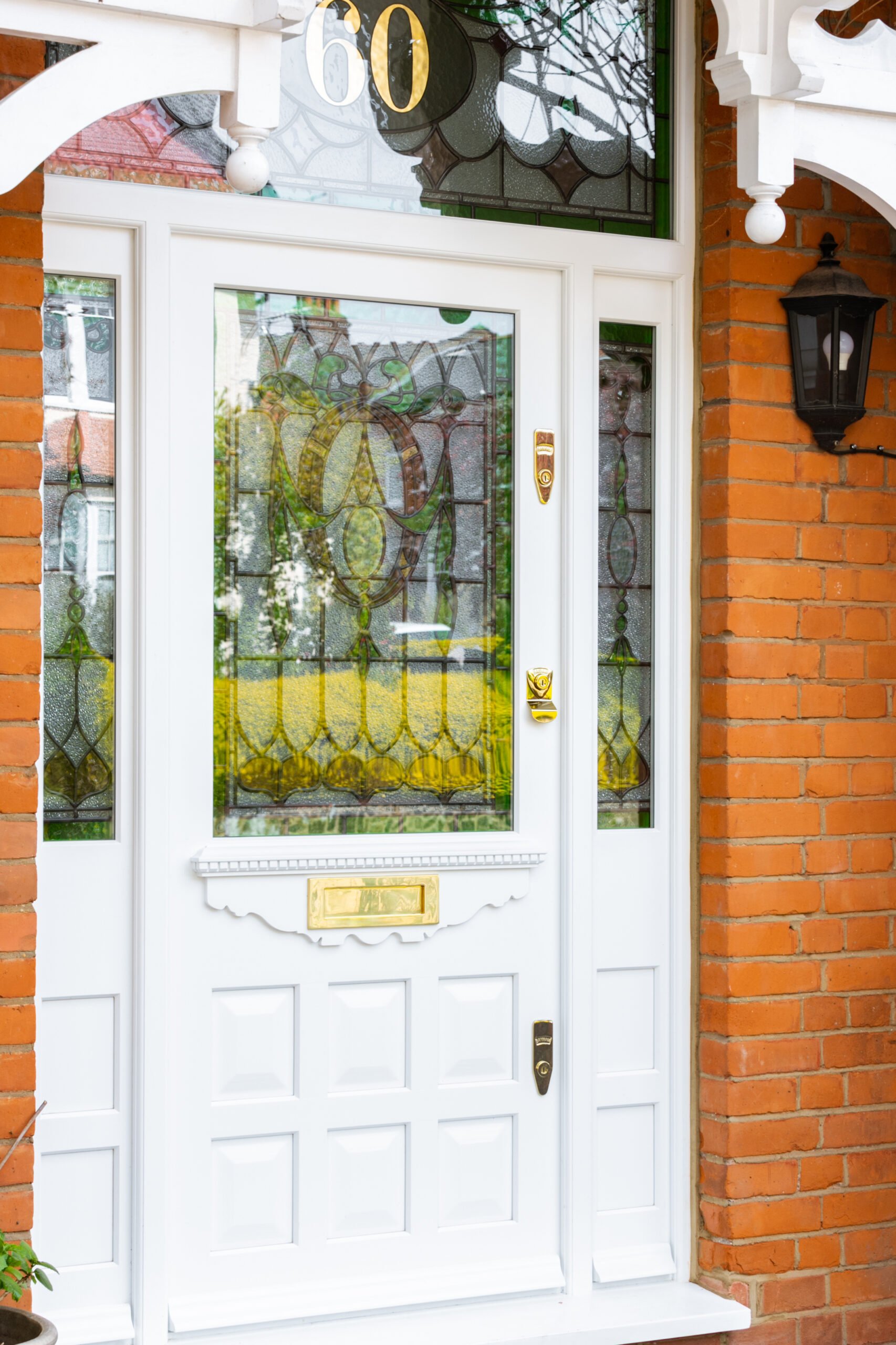 RAL 9003 'Signal White' front door