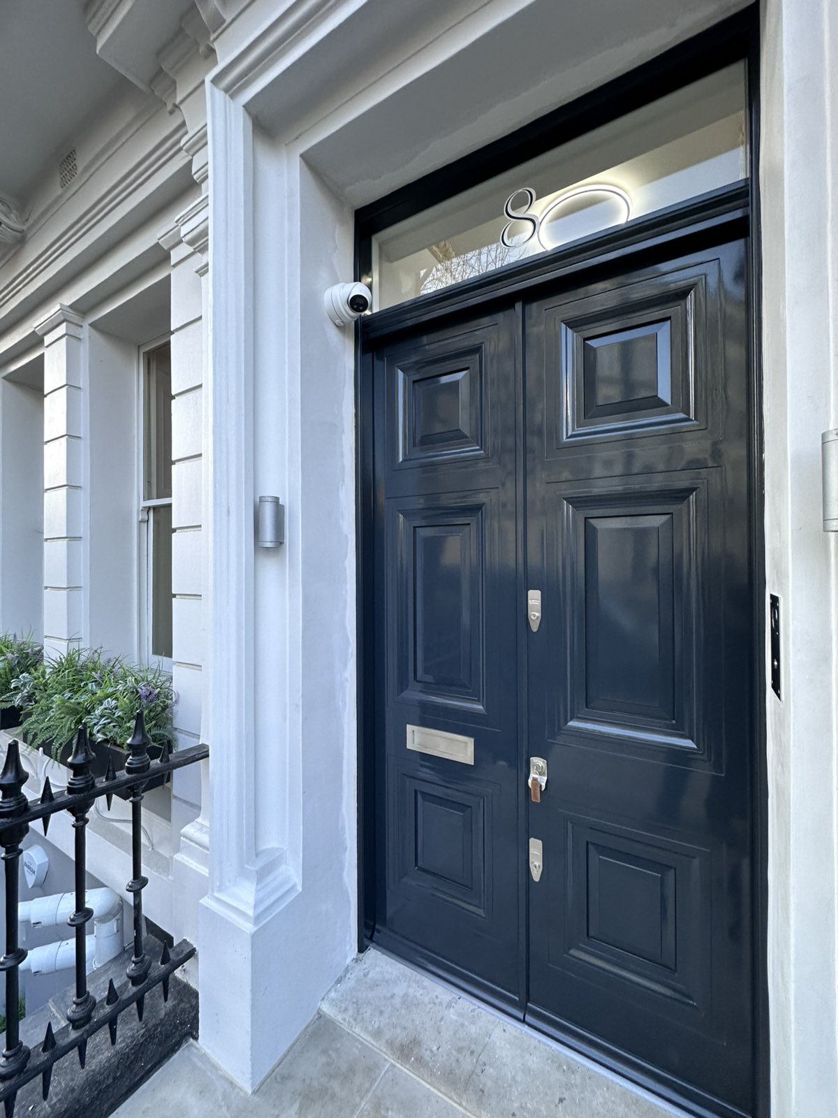 double black victorian front doors